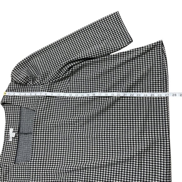 CATO BLOUSE HOUNDSTOOTH SQUARE NECK SIZE 22/24W PUFF SLEEVE CAREER ARTSY CAPSULE - Picture 7 of 7